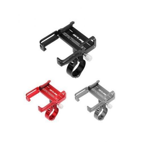 Тримач гаджета GUB P 20 на кермо (поворот на 360 градусів) алюмінієвий сірий